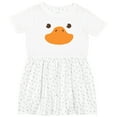 thumbnail image 3 of Inktastic Cute Baby Duck Face Girls Toddler Dress, 3 of 5