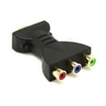 thumbnail image 4 of LNGOOR 3 RGB RCA Video Audio Adapter AV Component Converter for 720P 1080i HDTV DVD Projector Black, 4 of 8