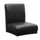 thumbnail image 1 of Funda de comedor corta, elástica, extraíble y lavable, funda de asiento para hotel y comedor. Negro, 1 of 9
