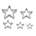 thumbnail image 3 of Dadam Star Cookie Cutters Set of 5 - Stainless Steel Star Cookie Cutter Set - Five-Pointed Star Biscuit Molds Fondant Cake Cookie Cutter Set Pastry Mold, 3 of 5