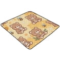 thumbnail image 2 of Wobogo Honey Bear Baby Playmats Extra Large Waterproof Rollable Activity Non Slip Pads for Toddlers 50×50in, 2 of 7