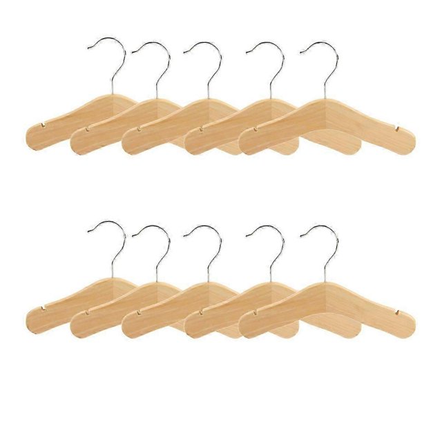 Wooden Baby Hangers,Kids Hangers,Notched Shoulder Design for Children Clothes,Decoration Hanger,10
