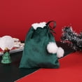 thumbnail image 3 of Dserhfy Christmas Gift Bag with Drawstring Closure Portable Soft Lovely Solid Present Packaging Bag Reusable Drawstring Candy Bag Christmas Tree Decoration Holiday Supplies, 3 of 8