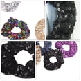 thumbnail image 3 of EeaseCA 2 Pcs Corde à Cheveux à Sequins de Noël Élastique Fluorescent Coloré, 3 of 8