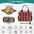thumbnail image 4 of Horses Run Grassland Cooler Bag Lunch Bag Soft Cooler Cooling Tote Insulated Lunch Box for Adult Men Women, 4 of 6