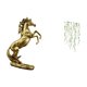 thumbnail image 5 of Figura de caballo hecha a mano, decoración de mesa con hojas , calcomanía de pared, elegante mural artístico para hoteles, estanterías, chimenea, 5 of 8