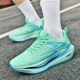 thumbnail image 6 of Men's Lightweight Arch Support Fashion Sneakers Breathable Shock-Absorbing Running Shoes Rebound Casual Walking Shoes Green 10 US, 6 of 7