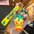 thumbnail image 1 of LLavero de Pikachu de figura de Anime de Pokémon, llavero de coche de Pokemon Eeveelution, modelo de figura de acción, mochila colgante, regalos de cumpleaños para niños, 1 of 5