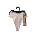 thumbnail image 2 of Kindly Yours Women’s Pointelle Dip-Front Thong Underwear, 3-Pack, Sizes XS-XXXL, 2 of 9