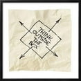 thumbnail image 2 of Think Outside The Box  Black Pen Drawing On An Isolated Cocktail Napkin, Framed Art Print Wall Art by PixelsAway Sold by Art.Com, 2 of 3