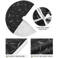 thumbnail image 2 of FMSHPON Black Dandelion Xmas Christmas Tree Skirt Stand Mat for Holiday Party Decoration Indoor Outdoor 48 inches, 2 of 6