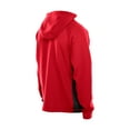 thumbnail image 3 of Men's New Era  Scarlet San Francisco 49ers Combine Authentic Raglan Scuba Full-Zip Hoodie, 3 of 5