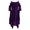 Purple, variant on Viikei Short Sleeve Dress for Women Dress Tops Womens Tops Dressy Casual Women's Fashion Dark In Love Ruffle Sleeves Off Shoulder Gothic Midi Dress