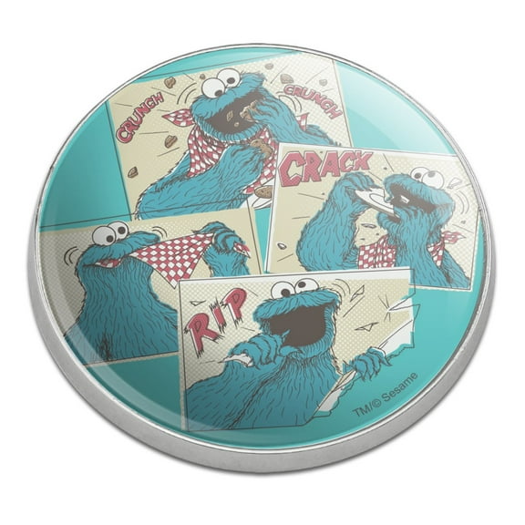 Sesame Street Cookie Monster Comic Golfing Premium Metal Golf Ball Marker