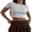 Coffee, variant on GXFC Women's Mini A-Line Skirts Casual Mid Waist Short Skirts Solid Color Lace Asymmetrical Skirts for Clubwear Streetwear Bar