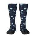 thumbnail image 2 of Picia Women Crew Soft Moisture-wicking Socks Night Forest Wolf Pattern Design Cotton Socks, One Size fit All, 2 of 9