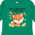 thumbnail image 4 of Inktastic My Granny Loves Me- Little Fox Boys or Girls Long Sleeve Toddler T-Shirt, 4 of 5