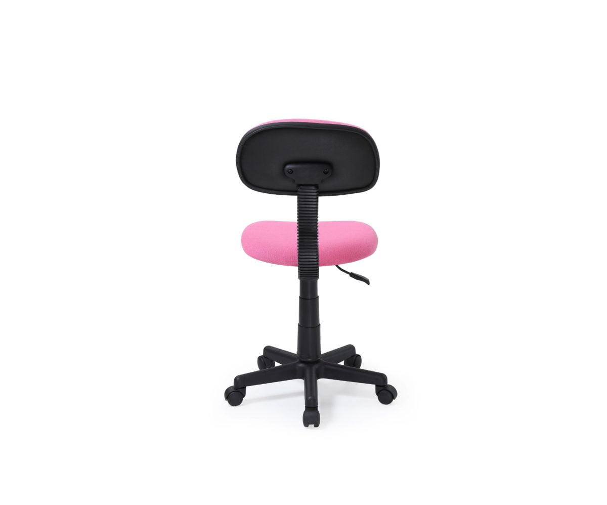 Hodedah Armless Adjustable Swiveling Kids Desk Chair Pink