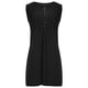 thumbnail image 4 of Moda mujer verano casual cuello pico botón sólido sin mangas mini vestido Fridja hj4301, 4 of 8