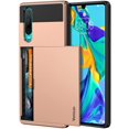 thumbnail image 1 of Vofolen Housse pour Huawei P30 Étui Portefeuille Porte-Cartes d'Identité Fente Cachée Poche Cachée Double Couche Résistant aux Rayures Étui Rigide Hybride Robuste Pare-Chocs TPU Armure en Caoutchouc pour Huawei P30 Or Rose, 1 of 6