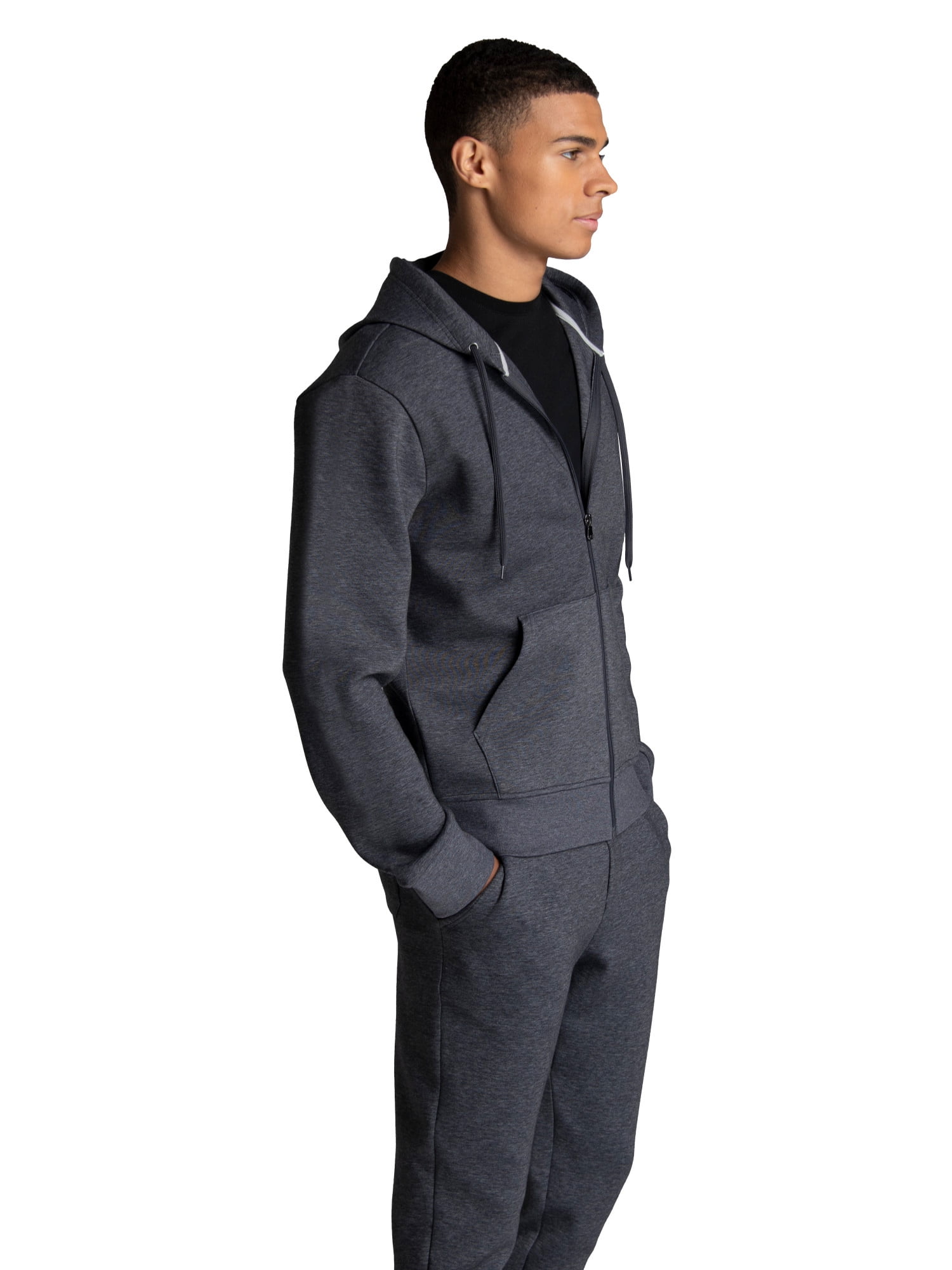 Fruit of the Loom Men's Double Knit Full Zip Hooded Jacket