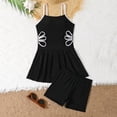 thumbnail image 2 of Zanarzt Teen Girl Bikini Girl's Swim Dress Cut Out Swimsuit Ruffle Tankini Bathing Suit with Shorts Black,8-9 Years, 2 of 7