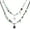 Black, variant on Bysatr Halloween Black&White Ghost Theme Maillard Style Colored Gravel Titanium Steel Chain Necklace 31cm-40cm,For Gifts,For Christmas