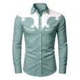 thumbnail image 3 of FYDUU Boy's Western Cowboy Shirt Printed Long Sleeve Shirts Casual Button Down Dress Shirts Regular Fit Blouses For Kids Festival Party Tops 12-13 Years, 3 of 3
