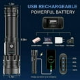 thumbnail image 6 of Rechargeable LED Flashlights High Lumens, 100000 Lumens Super Bright Tactical Flashlight, 7 Modes with Cob Work Light, IPX4 Waterproof, Powerful Flash Light for Home, Gift for Men Women, 6 of 8