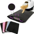 thumbnail image 1 of MesaSe Cat Litter Trapping Mat Black Double Layer Kitty Litter Trapper Pad  Non-Slip 12x12 in, 1 of 6