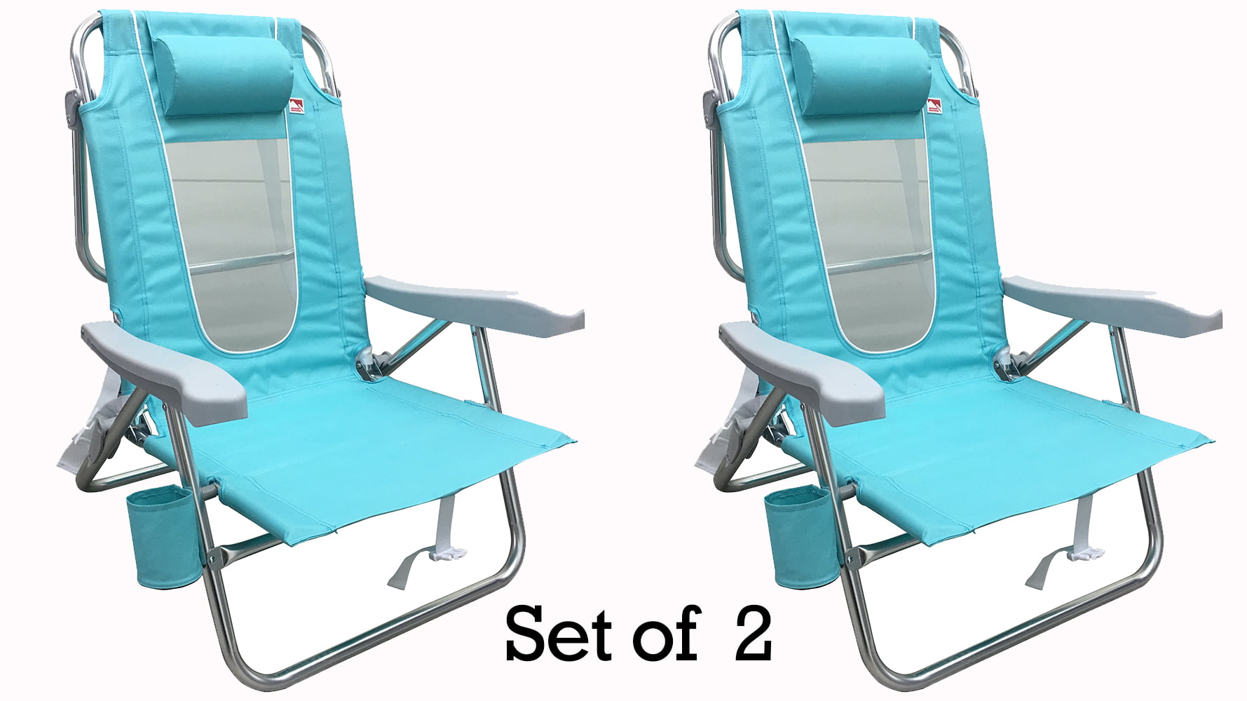 Simple Outdoor Spectator Multiposition Backpack Beach Chair with Simple Decor
