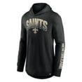 thumbnail image 2 of Men's Fanatics Black New Orleans Saints Front Runner Long Sleeve Hooded T-Shirt, 2 of 3