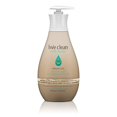 Oil Hand Soap - Live Clean Replenishing Liquid Hand Soap, Argan Oil, 17 Oz