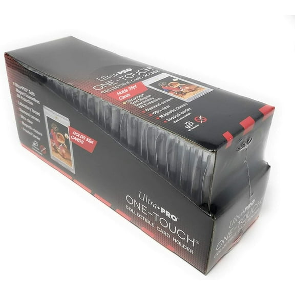 Ultra Pro One Touch Magnetic Card Holder (Box of 25) (Fits up to 35pt Card) Baseball, Football, Basketball, Hockey, Nascar, Sportscards, Gaming & Trading Cards Collecting Supplies