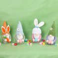 thumbnail image 6 of Dopebox Easter Decorations Gnomes with Easter Eggs Plush Toys Faceless Doll Party Decorations for Home Decor Party Supplies, Easter Gnome Bunny Faceless Plush Doll Decor with Easter Egg (Green), 6 of 8