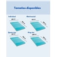 thumbnail image 3 of Sobrecolchón Zomilux Colchoneta Memory Foam Ultra Suave con Gel Refrescante 7 Zonas de Confort King Size, 3 of 5