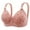 Pink, variant on Wireless Bras for Women Plus Size Floral Print Padded Bra Full Coverage No Underwire Adjustable Support Sleep Bra