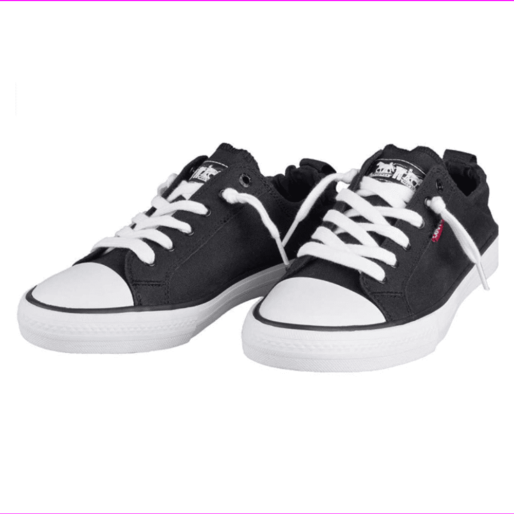 Levi's Stan G Black Denim Sneakers Comfort Tech Girls Size 2 