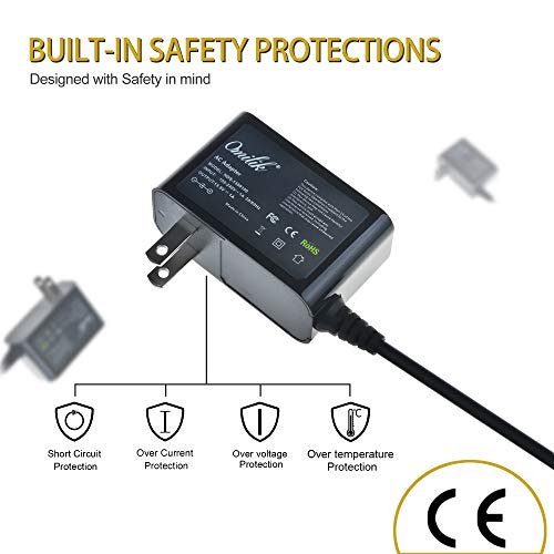 Omilik 6FT AC DC Adapter Charger fit for Peak Stanley FATMAX 700 Peak 350 AMP J7CSR J7CS Jump Starter, Peak 300 450 600 700 Amp Jump Starter Portable Power Station,Stanley LI1000 J45TK Jump Starter Omilik Ver descripción