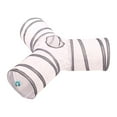 thumbnail image 2 of SPRING PARK Cat Tunnel, Y/T Shape 3 Way Cat Tube Kitty Tunnel, Cat Pet Tunnel Toys with Peek Hole and Toy Ball, Small pet Tunnel for Kitty, Puppy, Rabbit, 2 of 7