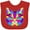 Red, variant on Inktastic Pop Art Cat Boys or Girls Baby Bib