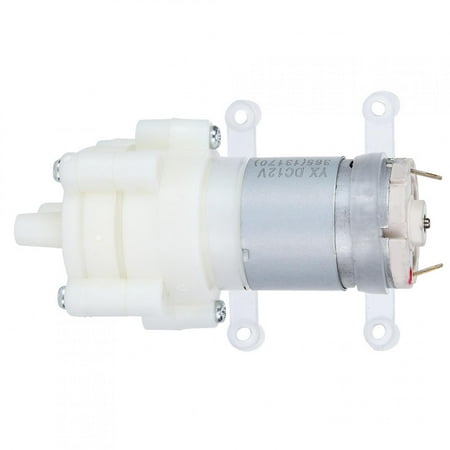YAHHU 365 DC Aquarium Diaphragm Water Pump Mini Electric Pumping Machine for Fish Tank 6-12V Submersible Water Pump High Flow Rate Quiet Operation Compact Design