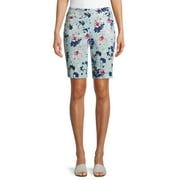 The Pioneer Woman Floral Pullon Bermuda Short with Pockets, Womens