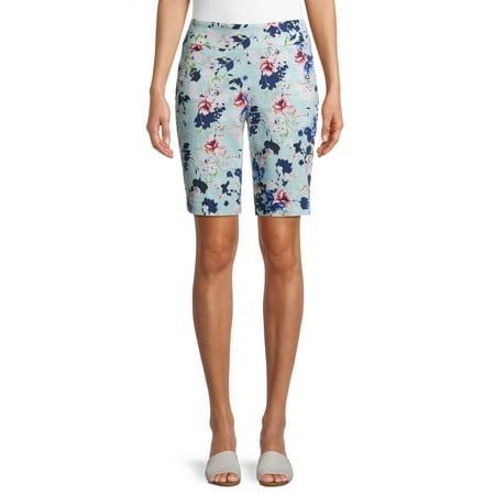 The Pioneer Woman Floral Pullon Bermuda Short with Pockets, Womens
