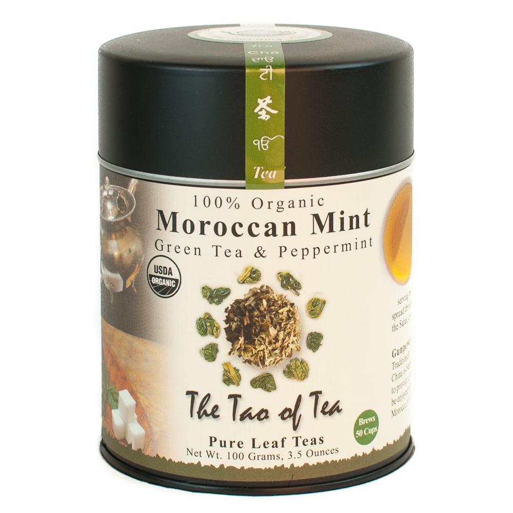 The Tao of Tea, Organic Moroccan Mint Tea, Loose Leaf Tea, 3.5 Oz Tin