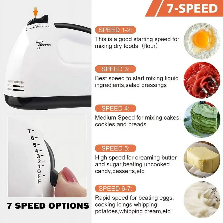 1pc 7-Speed Electric Stand Mixer Electric Kitchen Blender - Egg