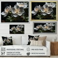thumbnail image 4 of Designart "Grey Geraniums landscape I" Floral Canvas Art Print, 4 of 5