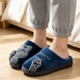 thumbnail image 6 of Knivor Cat Cartoon Scuff House Slippers for Women Cute Animal Fuzzy Fleece Lined Slip On Non Slip Thick Sole Indoor Outdoor Winter Couple Slippers, 6 of 9