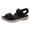Black, variant on Orthopedic Sandals for Women Plantar Fasciitis Lightweight Comfortable Stretchy Memory Foam Cushion Arch Support Non Slip Walking Nursing Work Summer Shoes Khaki Size 8