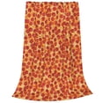 thumbnail image 2 of Honeii Pizza Print Fleece Blanket - Throw Blanket for Bed, Sofa, Couch, Camping, and Travel , Microplush Ultra Soft Warm Blanket-40"x30", 2 of 7